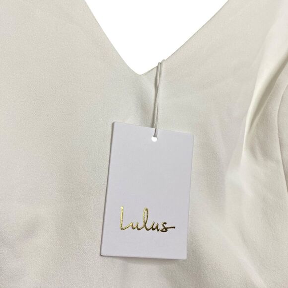 Lulus Feeling of Forever Maxi Dress Womens 3X White L/S Mermaid Wedding Gown - Picture 8 of 10